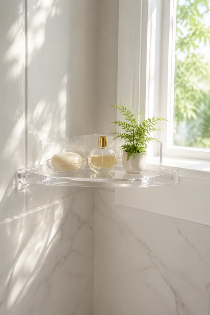 32 Small Bathroom Storage Ideas With No Cabinet Space Corner Shelf Triangle