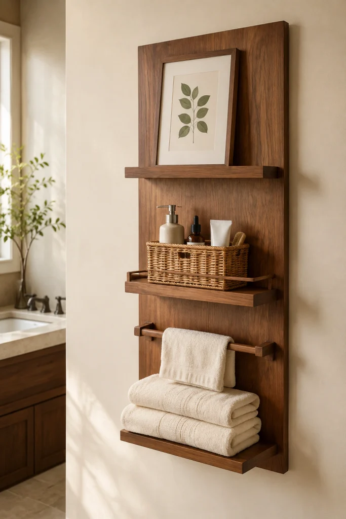 32 Small Bathroom Storage Ideas With No Cabinet Space Decorative Panel Organizer