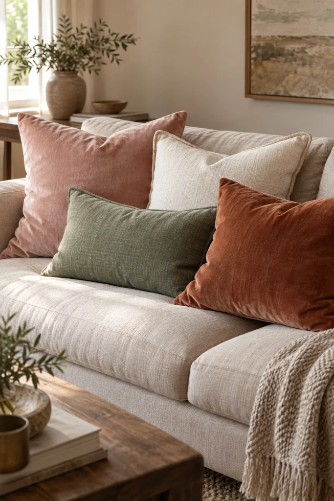 Decorative Pillow Stacking