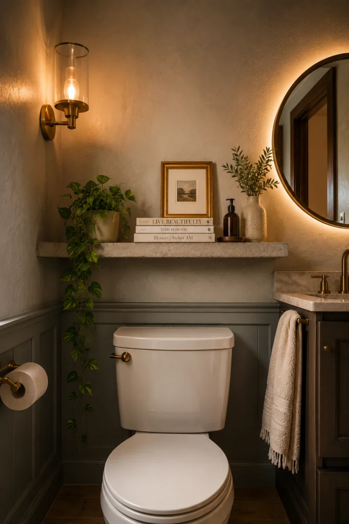 Floating Ledge Above the Toilet