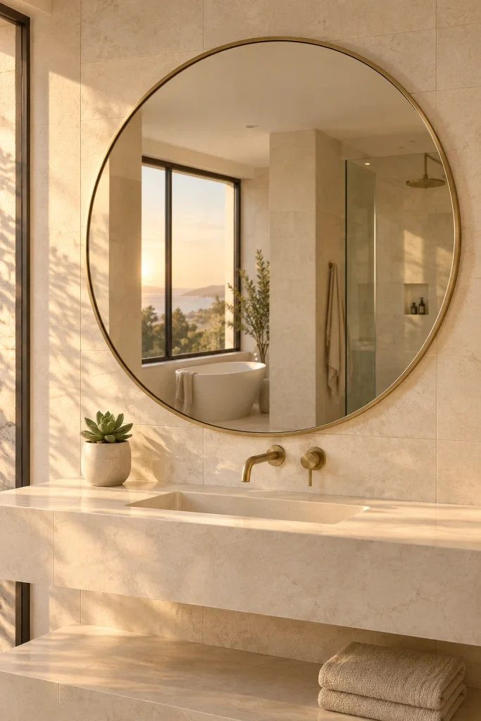 22 Modern Bathroom Decor Ideas for a Sleek Look Framed Mirror