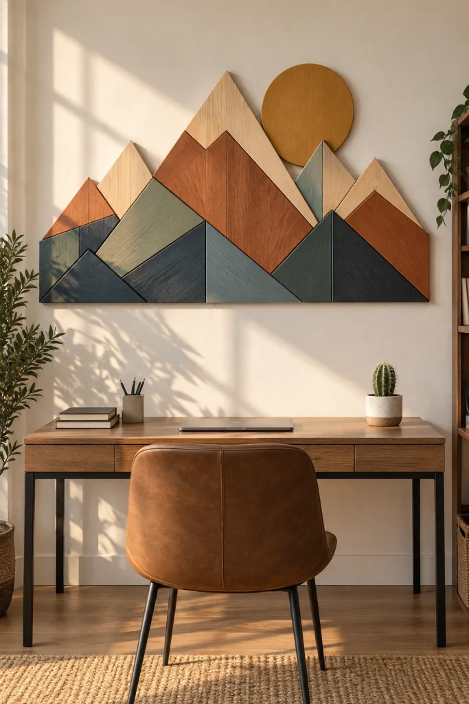 20 DIY Wall Decor Ideas You Can Make This Weekend Geometric Wall Art