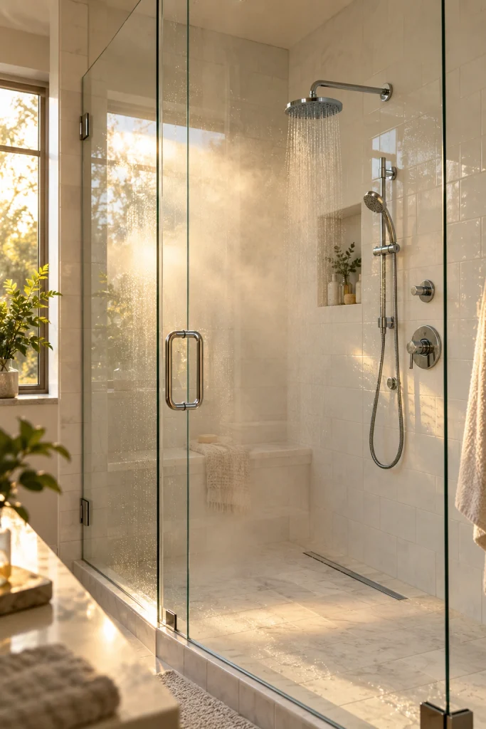 22 Modern Bathroom Decor Ideas for a Sleek Look Glass Door Details
