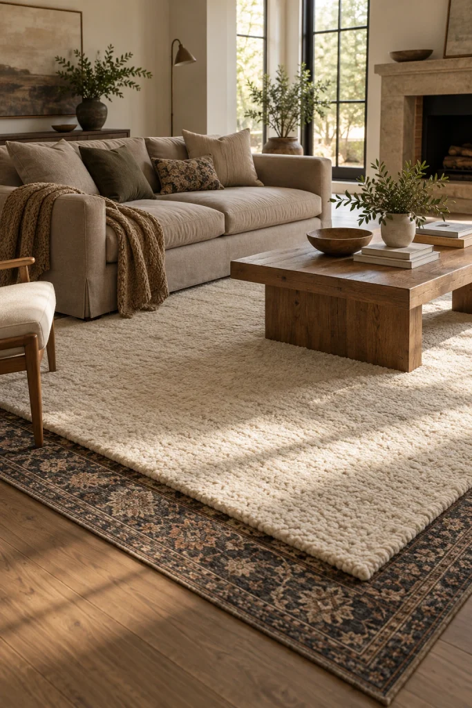 Layered Area Rugs