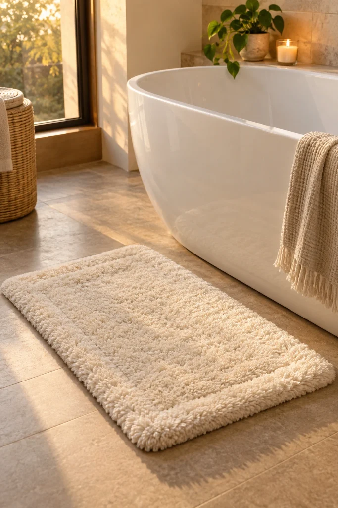 22 Modern Bathroom Decor Ideas for a Sleek Look Luxurious Bath Mat