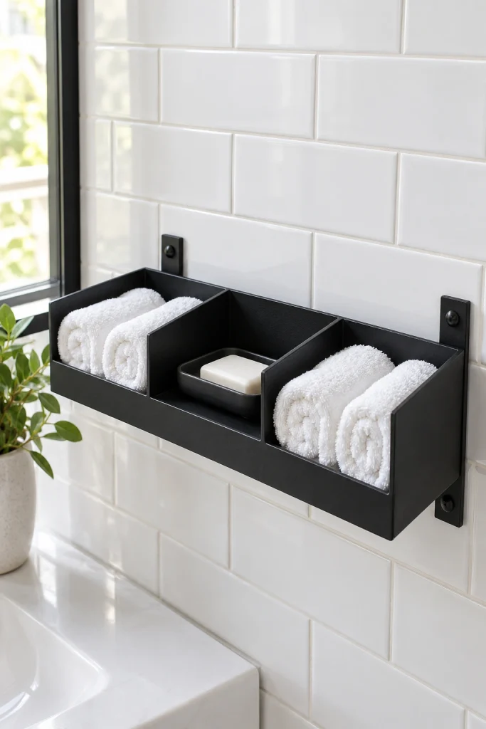 22 Modern Bathroom Decor Ideas for a Sleek Look Matte Organizer