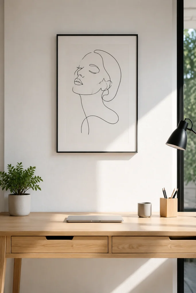 Minimalist Line Gallery Wall