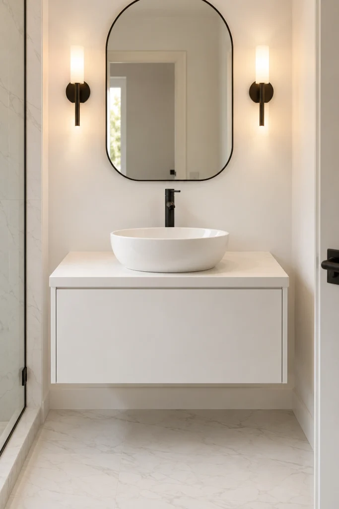 22 Modern Bathroom Decor Ideas for a Sleek Look Minimalist Sink Area