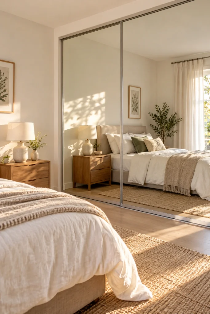 22 Master Bedroom Decor Ideas for a Retreat Like Escape Mirrored Closet Doors