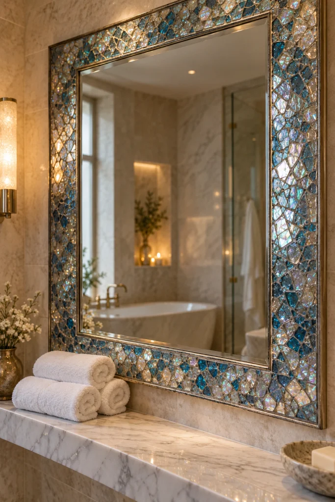 20 DIY Wall Decor Ideas You Can Make This Weekend Mosaic Tile Mirror