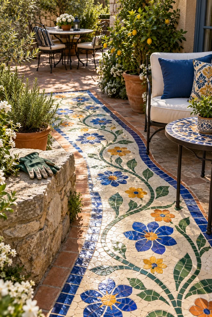 Mosaic Tile Pathway