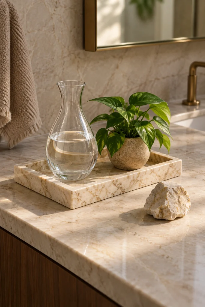 22 Modern Bathroom Decor Ideas for a Sleek Look Natural Stone Accents
