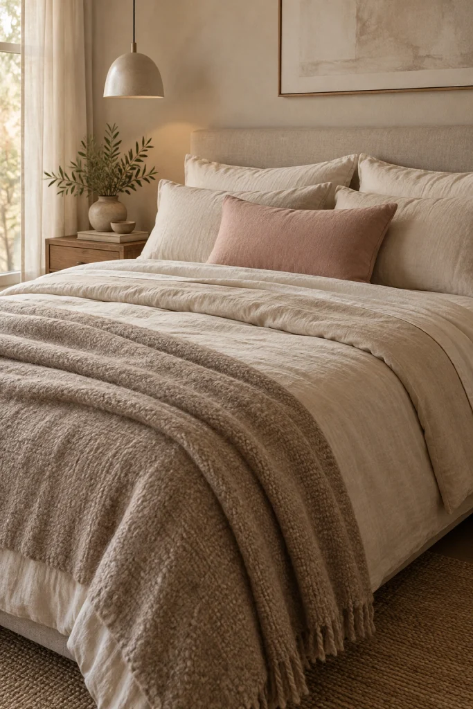 22 Master Bedroom Decor Ideas for a Retreat Like Escape Neutral Bedding Layers