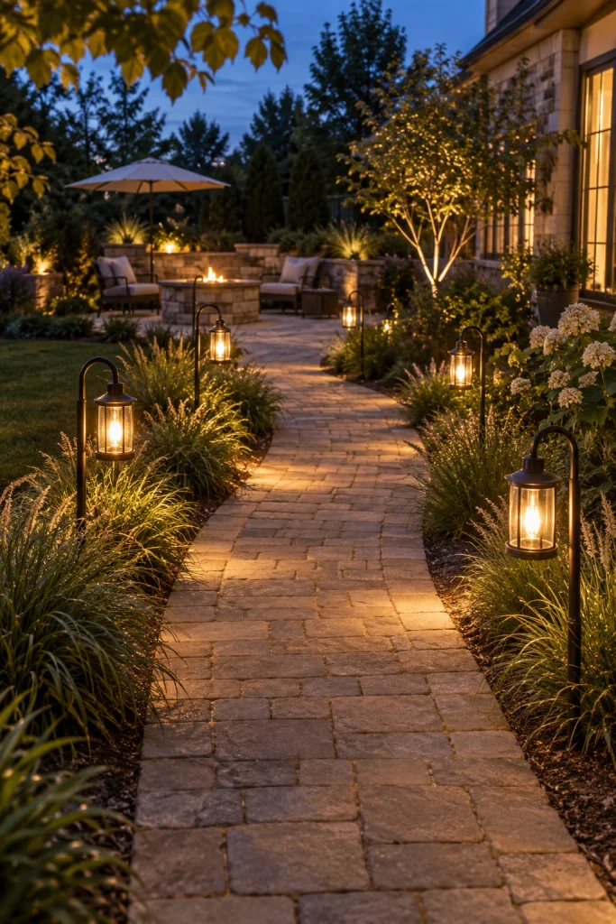 25 Patio Decor Ideas for a Stunning Outdoor Space Pathway Lantern Guide