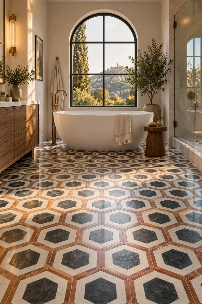 Patterned Bathroom Decorating Ideas