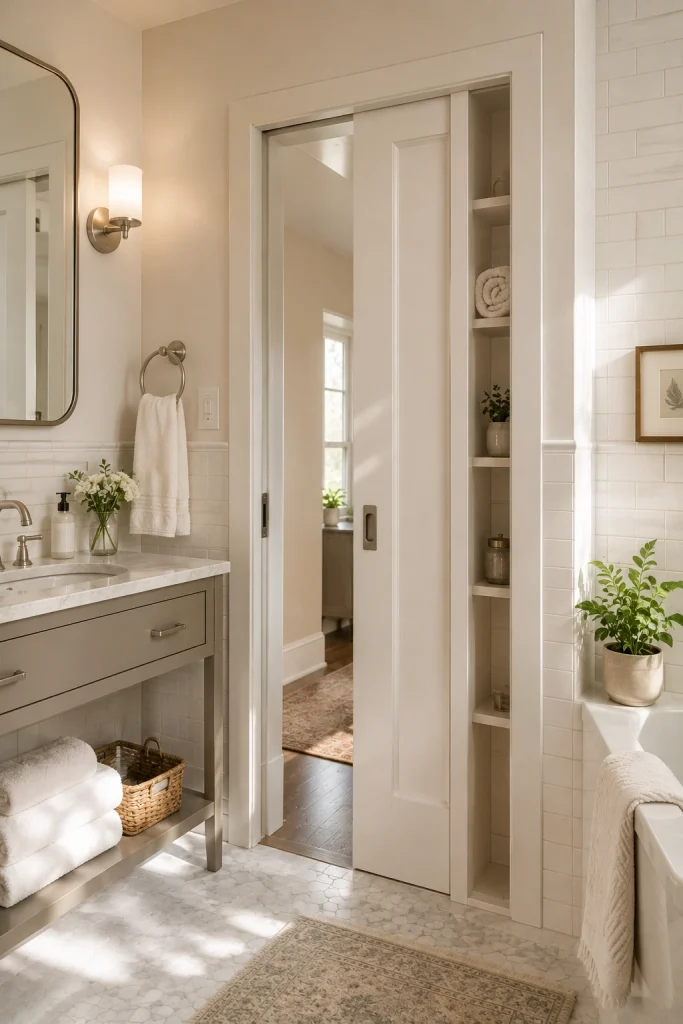 Pocket Door to Reclaim Wall Space
