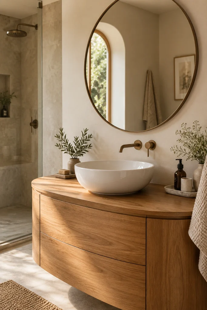 22 Modern Bathroom Decor Ideas for a Sleek Look Rounded Shapes