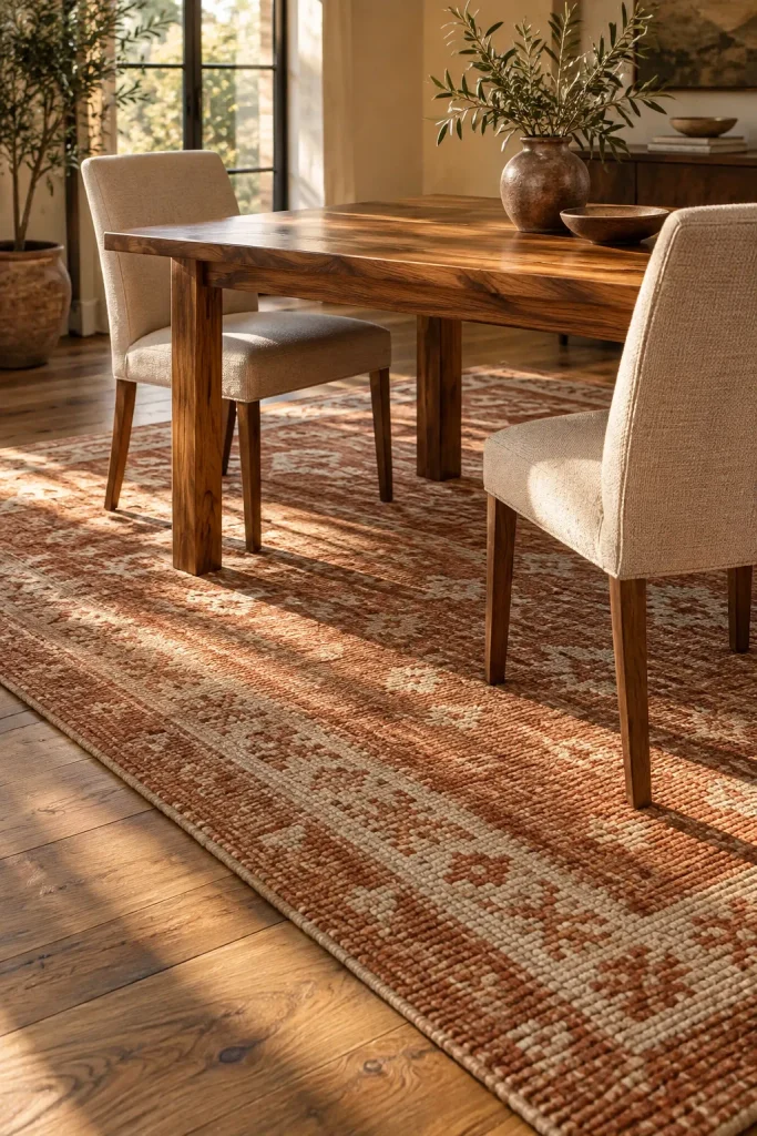 Rug Under Table