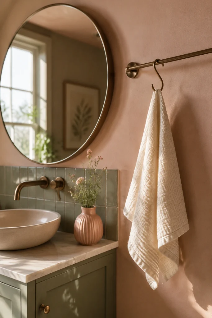 32 Small Bathroom Storage Ideas With No Cabinet Space S-hook Towel Bar