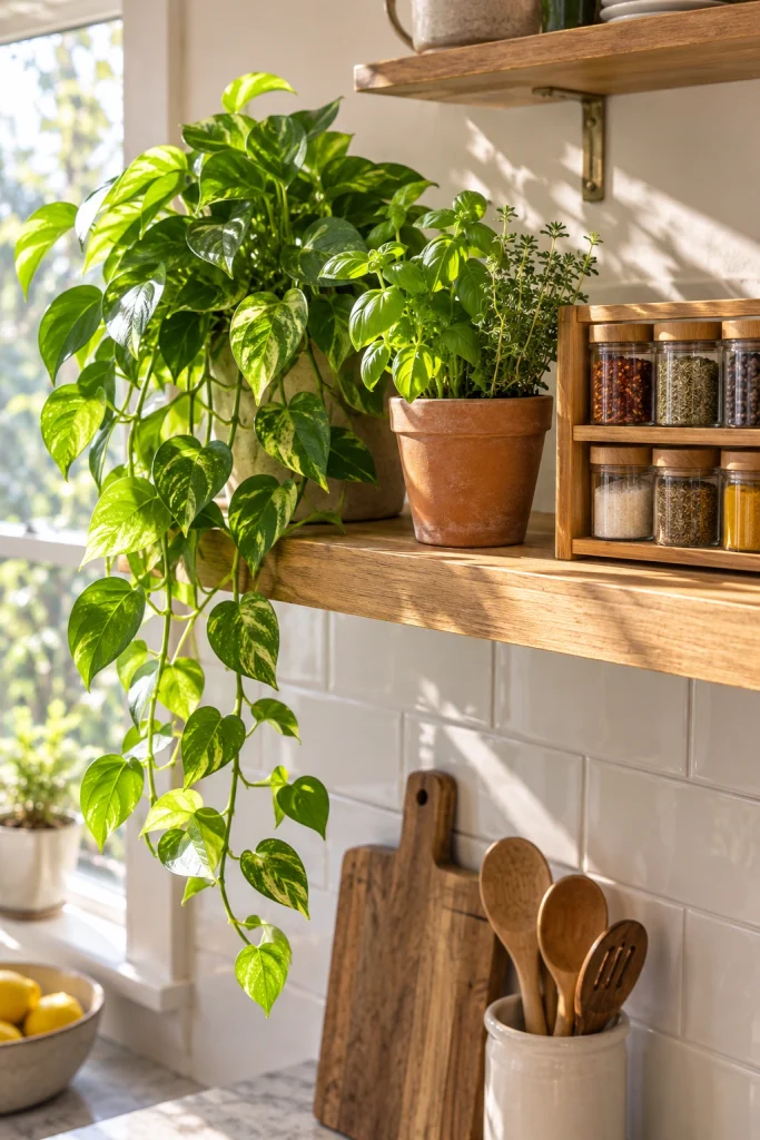 30 DIY Home Decor Ideas to Transform Your Space Shelf Herb Plant