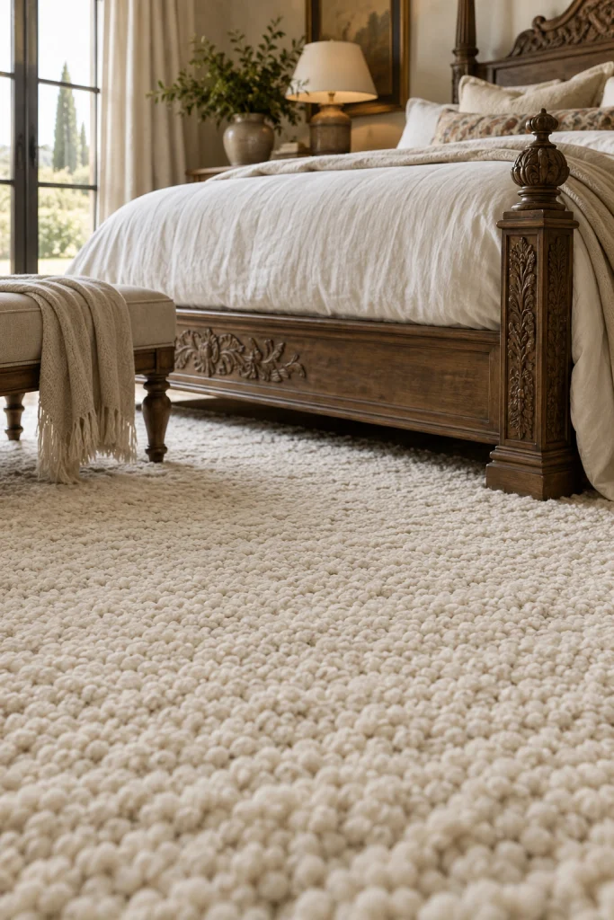 22 Master Bedroom Decor Ideas for a Retreat Like Escape Soft Textured Rugs
