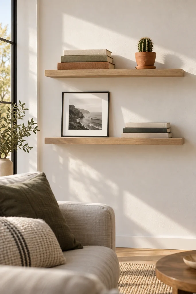 20 Budget Living Room Makeover Ideas Under $200 Space-Saving Shelves
