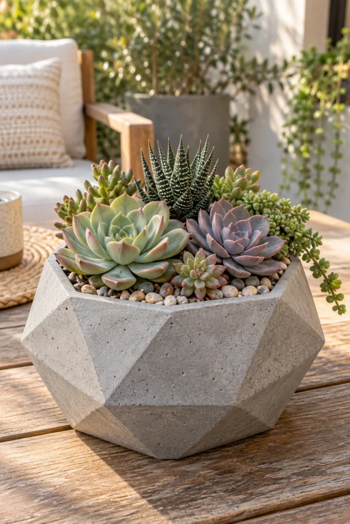 25 Patio Decor Ideas for a Stunning Outdoor Space Succulent Arrangement