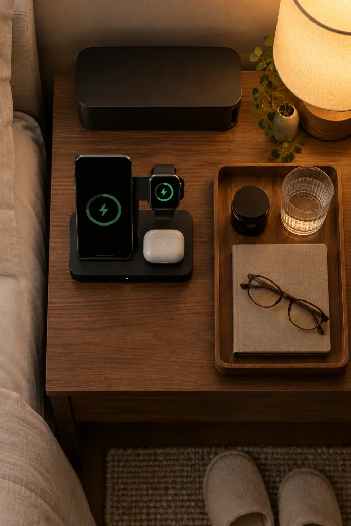 21 Bedroom Decorating Ideas for Teenage Guys That They'll Love Tech Charging Station