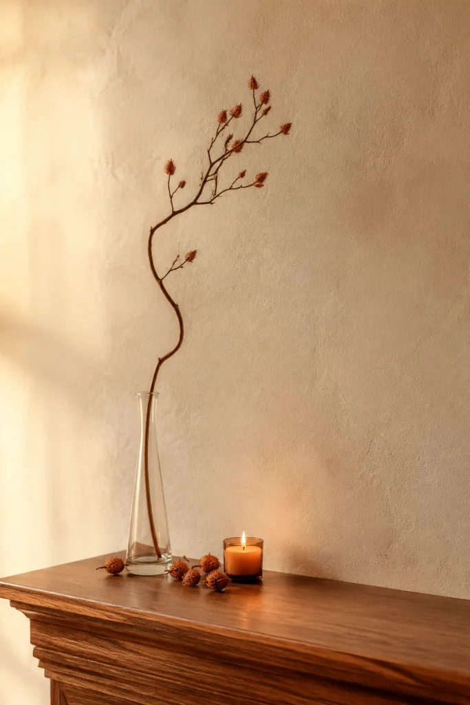Vase and Branch Arrangement