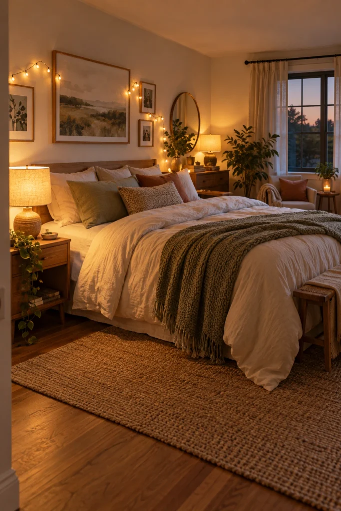 22 Master Bedroom Decor Ideas for a Retreat Like Escape Warm Layered Lighting