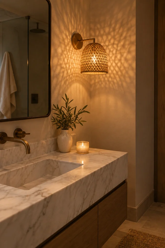 22 Modern Bathroom Decor Ideas for a Sleek Look Warm Lighting