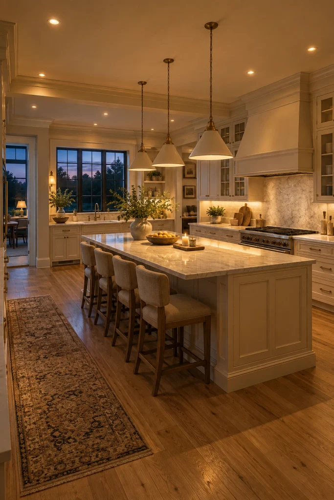 25 Kitchen Design and Decorating Ideas for Every Home Warm Lighting Layers