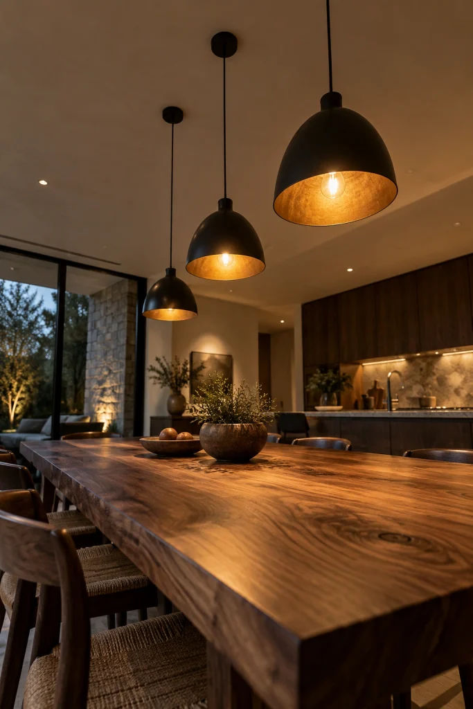 25 Kitchen Design and Decorating Ideas for Every Home Warm Pendant Cluster
