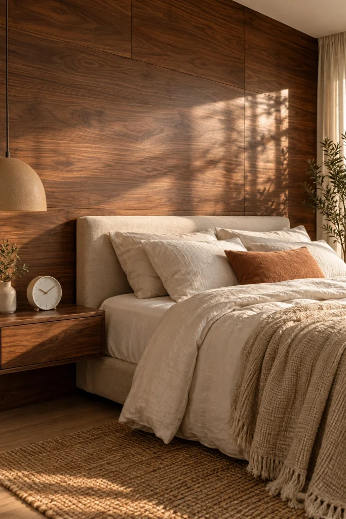 22 Master Bedroom Decor Ideas for a Retreat Like Escape Wooden Accent Pieces