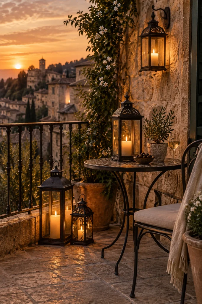 25 Balcony Decor Ideas for a Stunning Outdoor Space Wrought Iron Lanterns